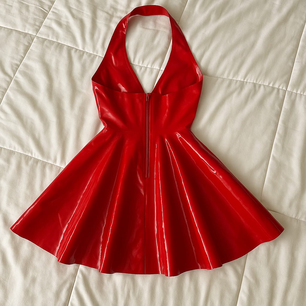 Robe en Latex Femme Sexy Brillante produit foryoumer.com proteine naturelle 