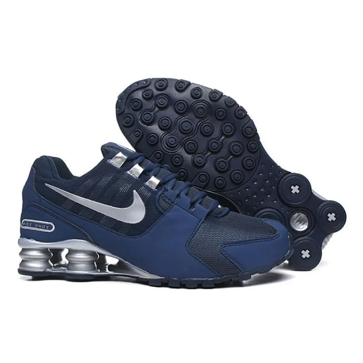 Chaussures de running Nike SHOX AVENIVE pour homme - Bleu et Blanc produit foryoumer.com 