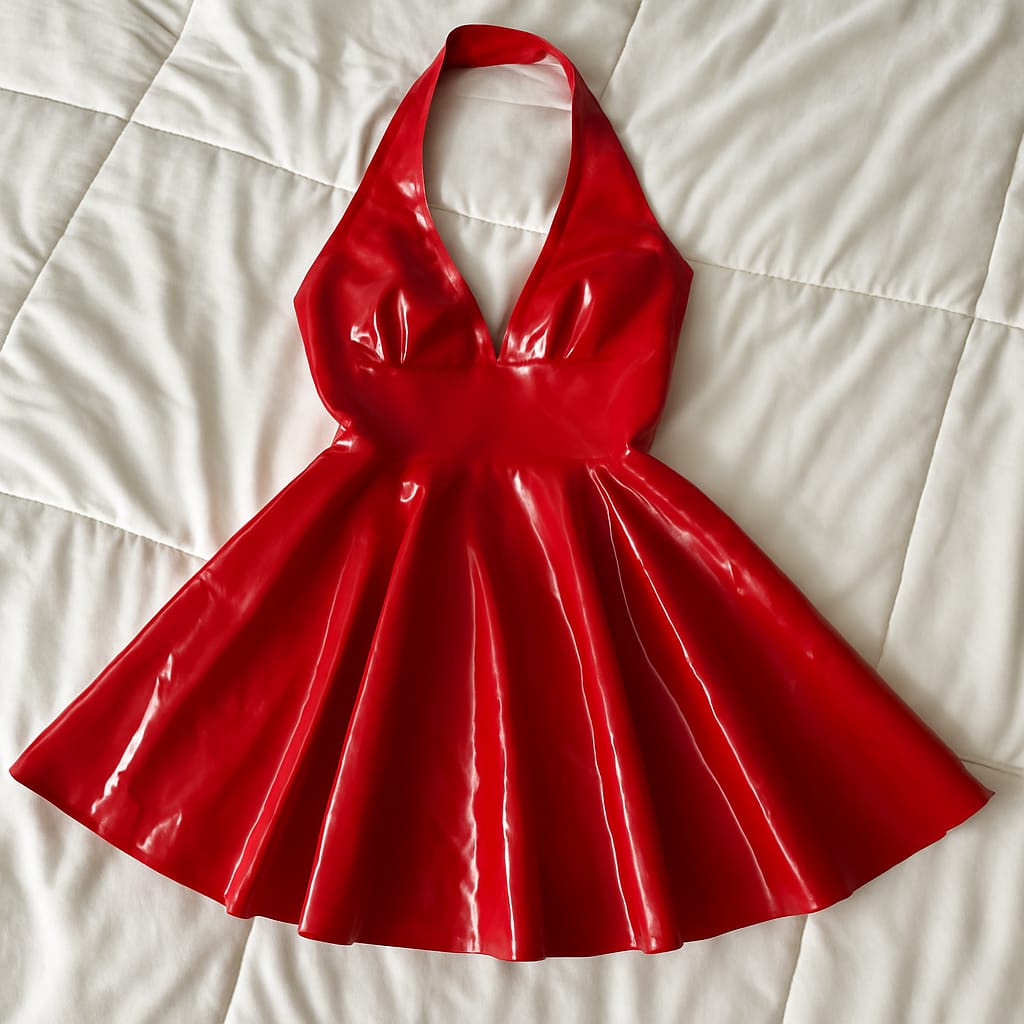 Robe en Latex Femme Sexy Brillante produit foryoumer.com 