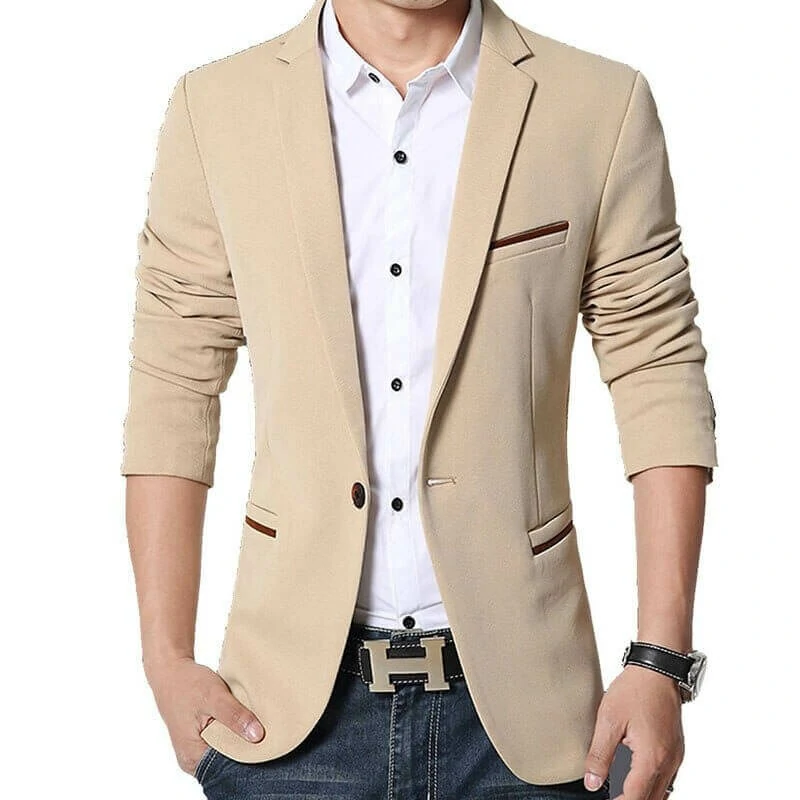 Blazers Occasionnels pour Hommes - Collection Automne-Printemps (M-5XL) produit foryoumer.com produit 