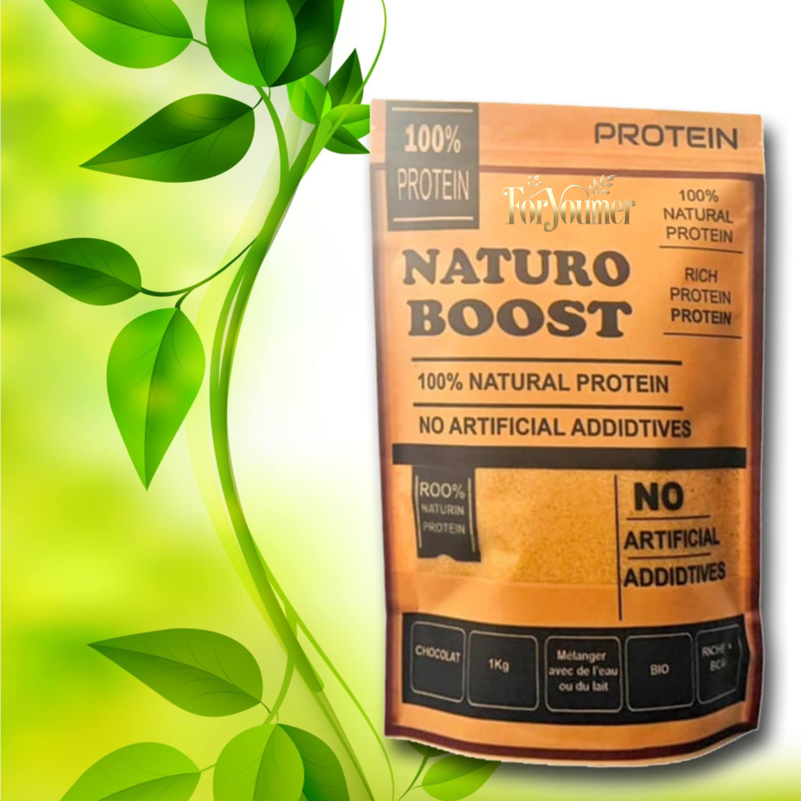 Protéine Naturelle Bio & Riche en BCAA proteine naturelle produit foryoumer.com produit 