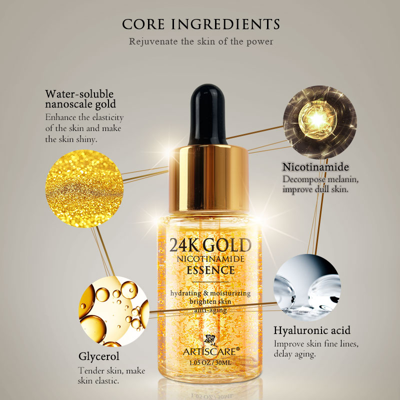 Kit de sérum anti-déformable en or 24 carats pour femme produit foryoumer.com proteine naturelle 